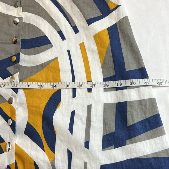 Anthropologie "Soft Geometry Halter Dress" by Maeve, Multicolor, Maxi SZ 8 - Picture 11 of 13